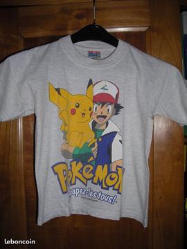 Tee shirt Pokémon garçon 6/ 8 ans