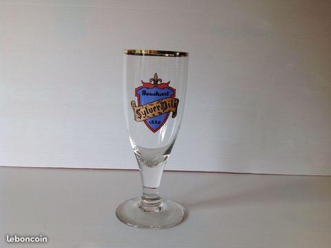 Verre à bière bouchart sylver pils 1680 ancien