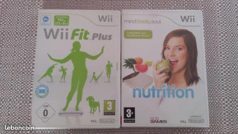 Wii fit plus et wii nutrition