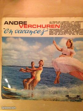 Vinyle André Verchuren, en vacances, 16 chansons
