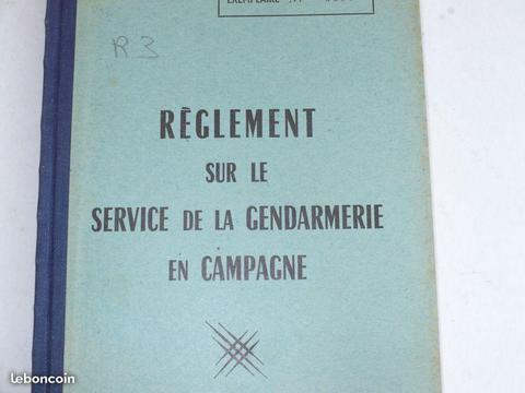 Reglement sur le service de la gendarmerie (195