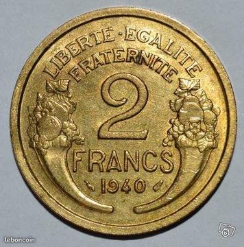 RAIDER - Pièce 2 Francs 1940