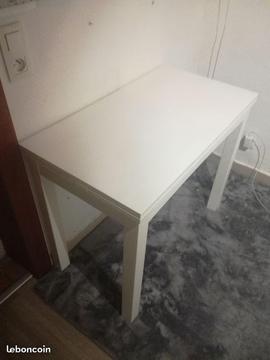 Petite Table Blanche Extensible Ikea (BJURSTA)