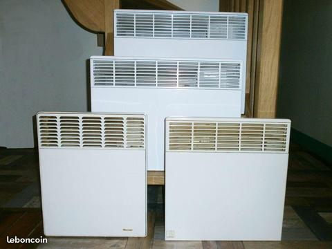 4 radiateurs électriques convecteurs muraux