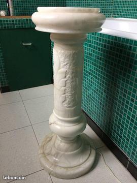 Lampe colonne lumineuse en albâtre