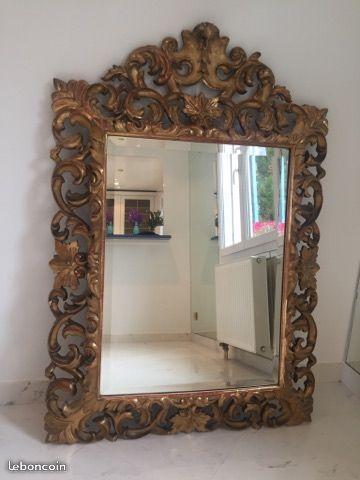 Grand miroir, beau cadre bois doré