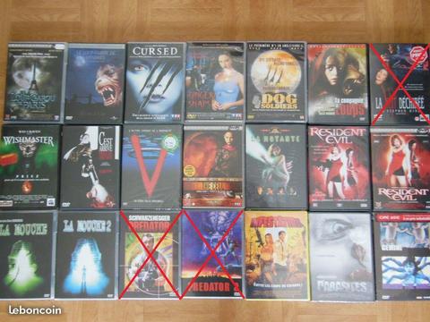 Lot de DVD films thriller / horreur cm35