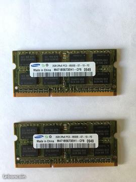 RAM 2 x 2 Go 1067 MHz DDR3 - iMac