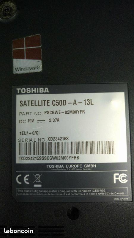 Portable plasturgie Toshiba Satellite C50D-A