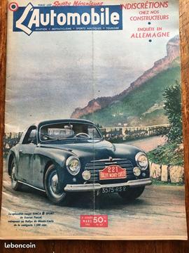 Journal L AUTOMOBILE -- SPORT MECANIQUE -1950