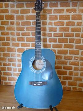 Guitare Acoustique PALOMAR couleur bleue