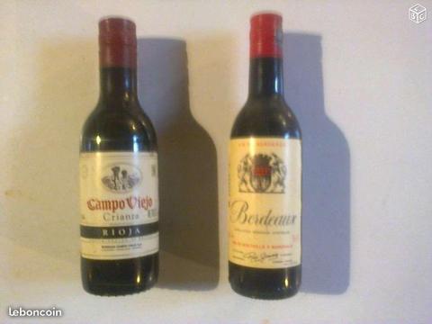 COLLECTION :1/4 de vins CAMPO VIEGO et BORDEAUX