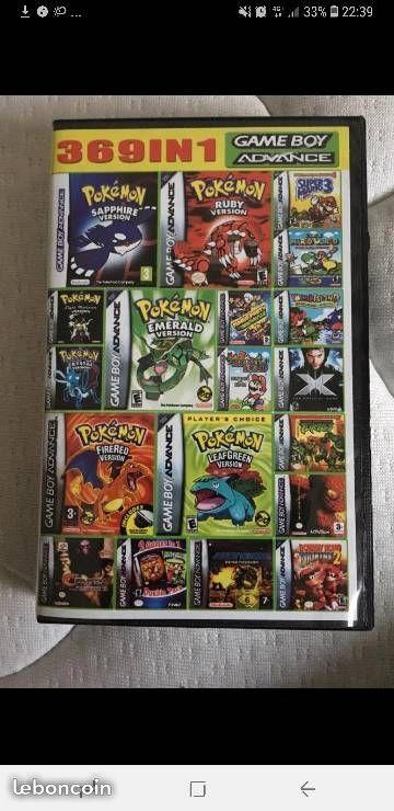 Jeu game boy rare 369in1