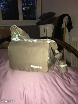 Sac à langer Béaba Gris/vert anis - Zaza78