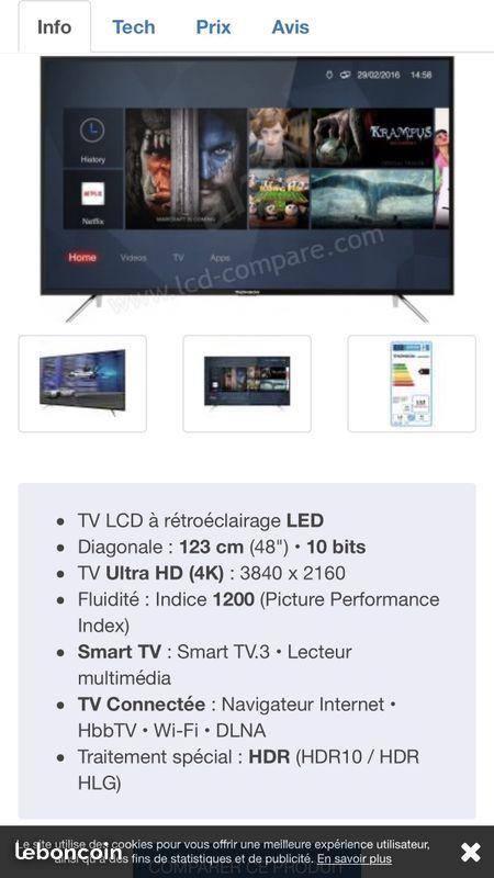 TV Thomson 124 cm 4K l,ultra hd