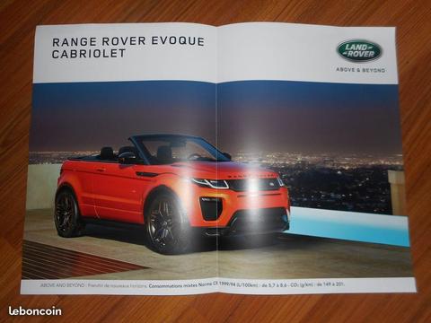 Poster RANGE ROVER EVOQUE CABRIOLET & DISCOVERY