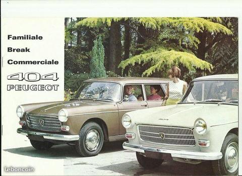 Grande brochure PEUGEOT 404