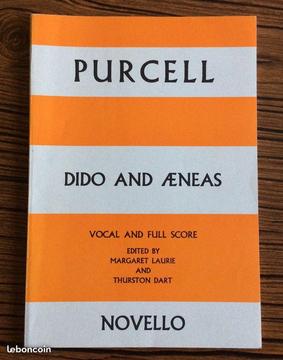 Partition complète Dido and Aeneas, Purcell