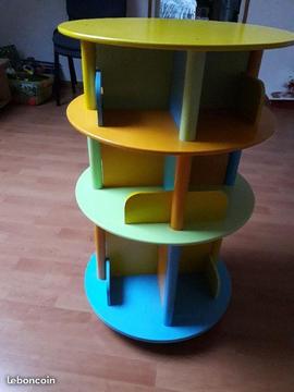 Tour de rangement ( bibliothèque )De 3 ans à 8 ans