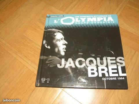 Disque livre +CD Jacques Brel ( PAZ)
