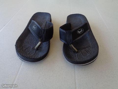 Tongs noires surf p/33 (pa33)