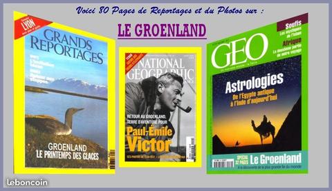 LE GROENLAND - géo - ARCTIQUE / prixportcompris
