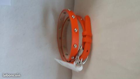 Bracelet cuir orange Esprit Neuf