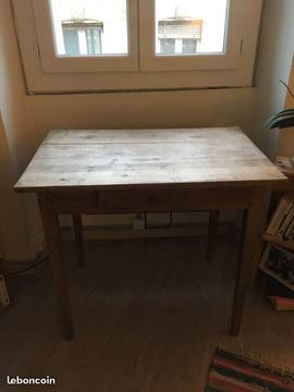 Table/bureau en bois brut