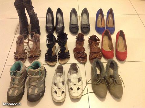 Lot de chaussures femme taille 38
