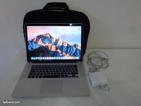 MacBook Pro Retina 15 i7 2,2Ghz - SSD 500Go - 16Go