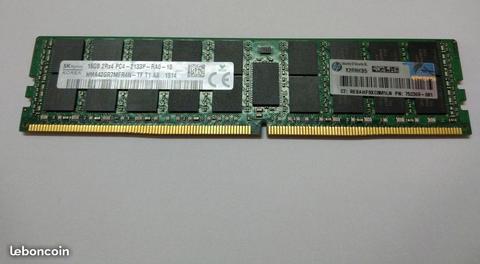 Mémoires RAM HP 16GB DDR4-PC4-2133 Mhz
