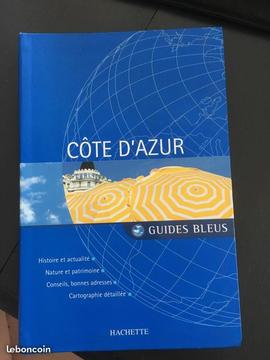 Guide Côté d'Azur Hachette bleu Bac11