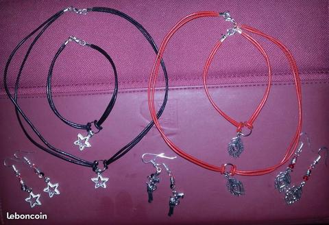 Collier, bracelet, boucles d'oreilles ou parure