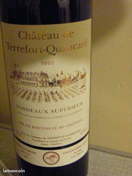 Bordeaux Ch Terrefort-Quancard 1995 ou 1996