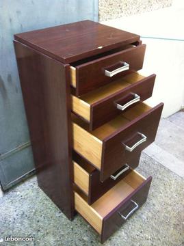 Meuble bureau 5 tiroirs