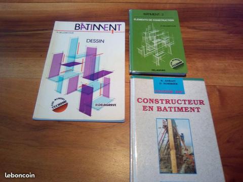 Livres technique du bâtiment/ maison