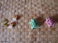 Lot tortue fimo ou girafe pendentif ou gomme neuf