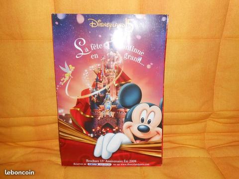 Brochure disneyland paris 15ans ete 2008collector