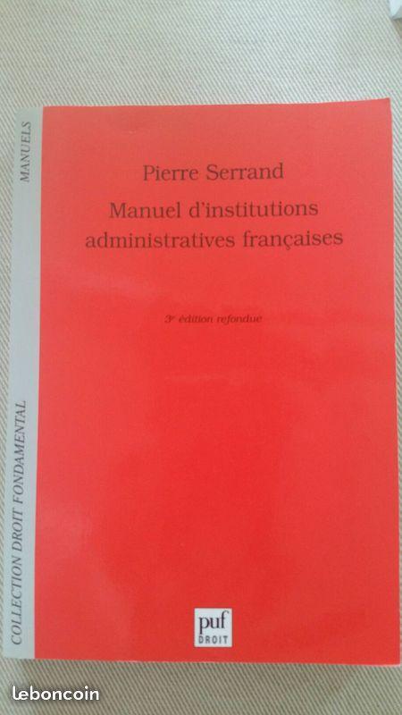 Manuel d'institutions administratives françaises