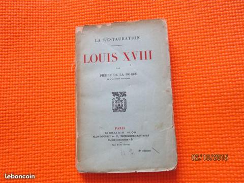 LOUIS XVIII -- P. de la GORCE -- 192