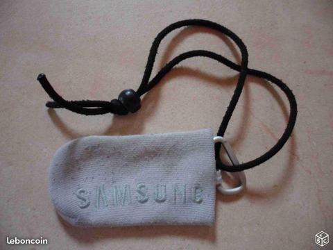 Housse chaussette Samsung aspect blanc