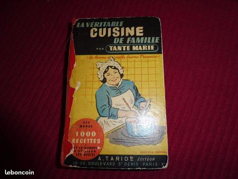 Livre de Cuisine de Tante Marie (année 1950)