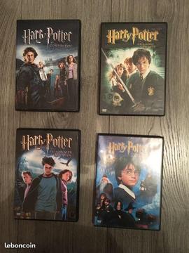 Lot de 4 DVD Harry Potter