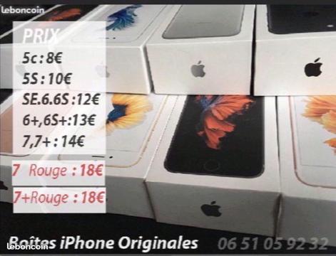 Boîte iPhone 5.5c 5s.SE - 6.6s.6pl.6splus-.7.7plus