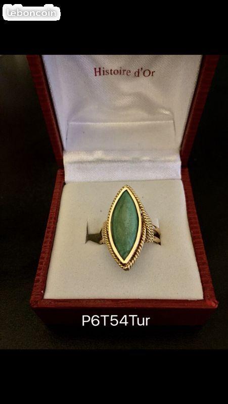 Bague Marquise Or 18k turquoise