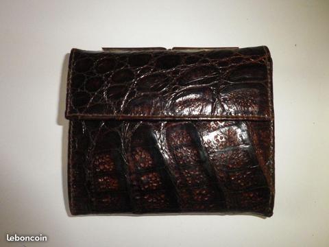 Porte monnaie vintage en cuir