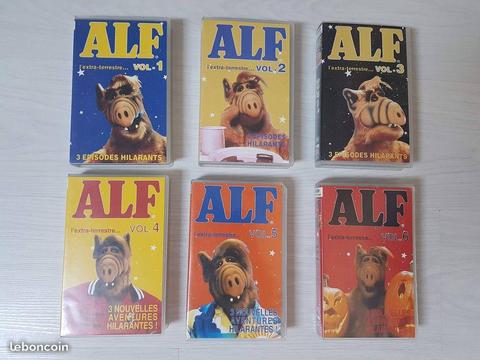 Collection cassettes VHS Alf années 80