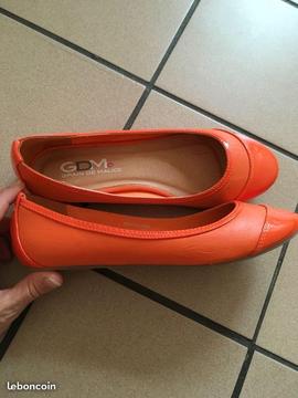 Ballerines orange femme 37 - CHRYS60