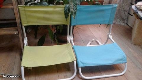 chaises pliantes neuves