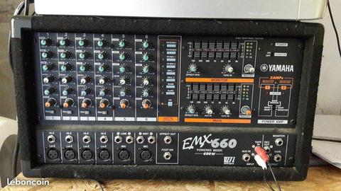 Yamaha EMX 660 et enceintes HK Audio